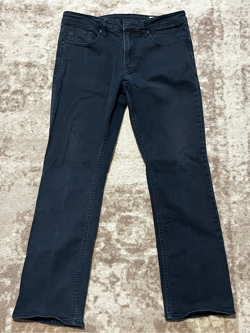 BUFFALO David Bitton Sam-X Slim Straight Pants Navy Blue Size 32x30